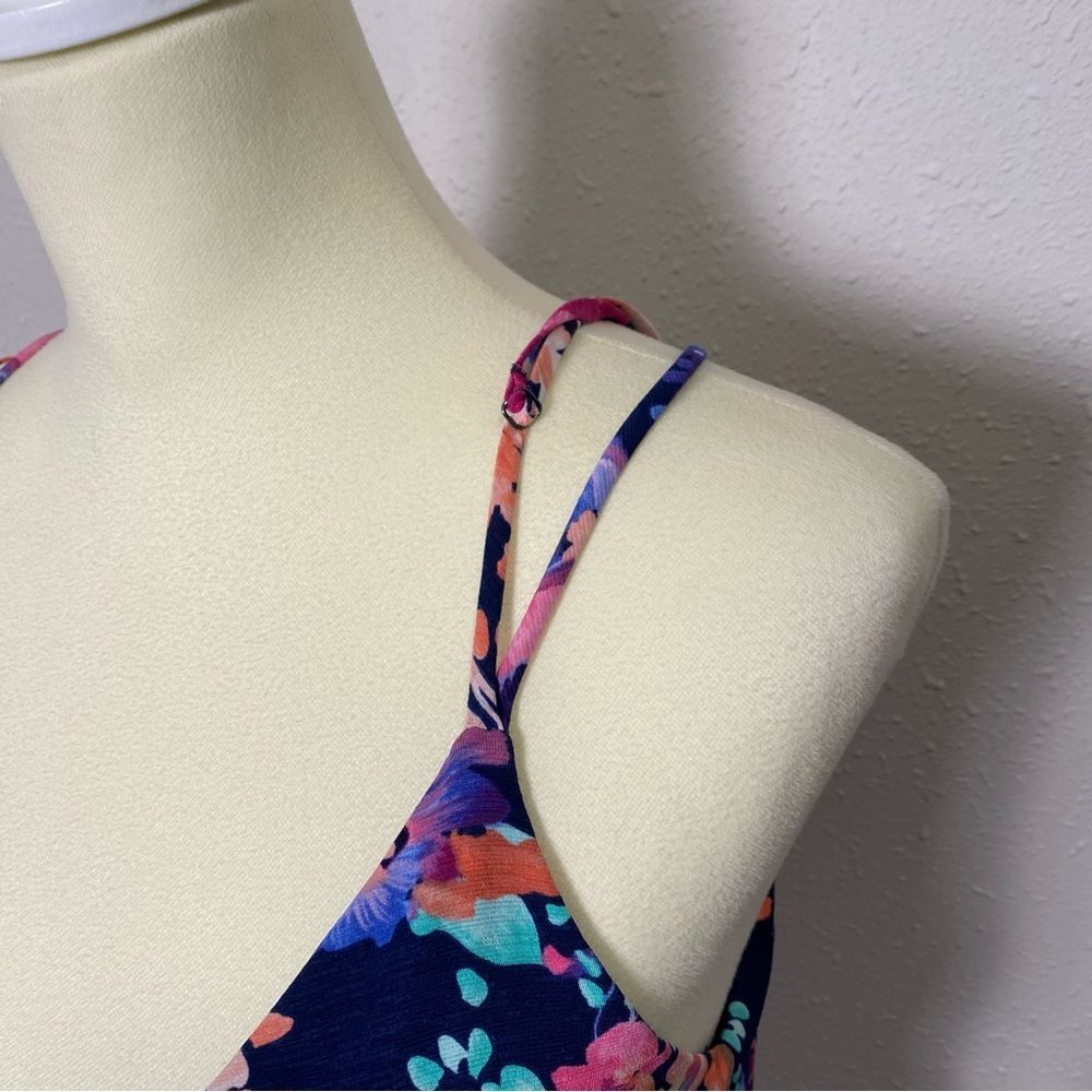 1.4.3 Story by Line Up Floral Muticolor Wrap Front Maxi Dress Women's Size Small - Picture 6 of 14